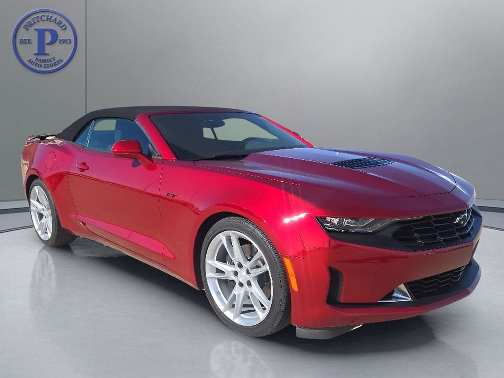 2023 Chevrolet Camaro LT1 in Radiant Red Tintcoat — front three-quarter view