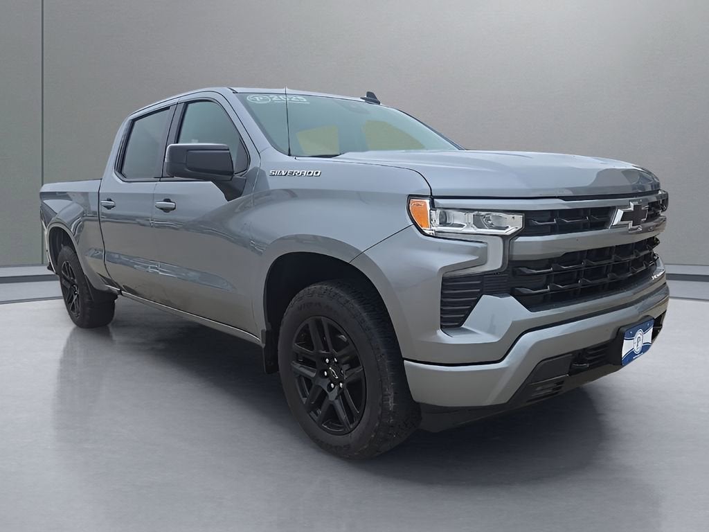 2025 Chevrolet Silverado 1500 RST in Sterling Gray Metallic — front three-quarter view