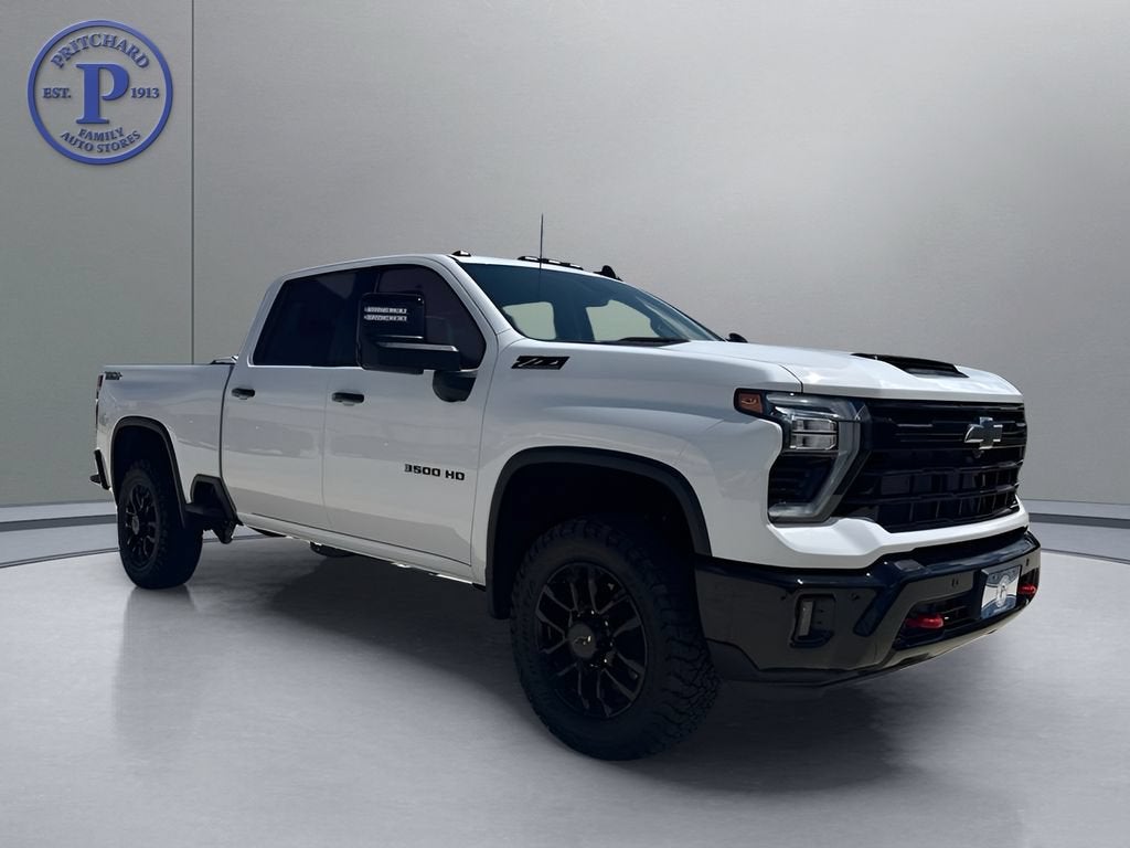 2026 Chevrolet Silverado 3500 HD LT in Summit White — front three-quarter view