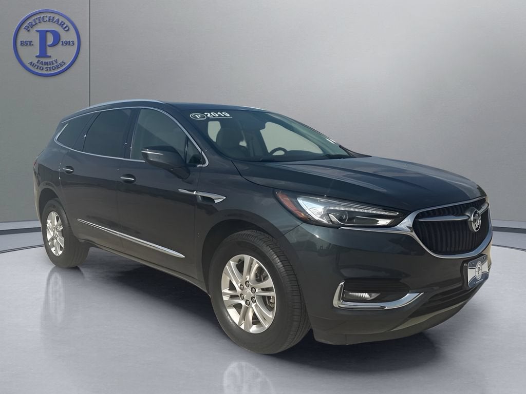 2019 Buick Enclave Essence in Includes Pitch Dark Night Lower Exterior Accent Color.) — front three-quarter view