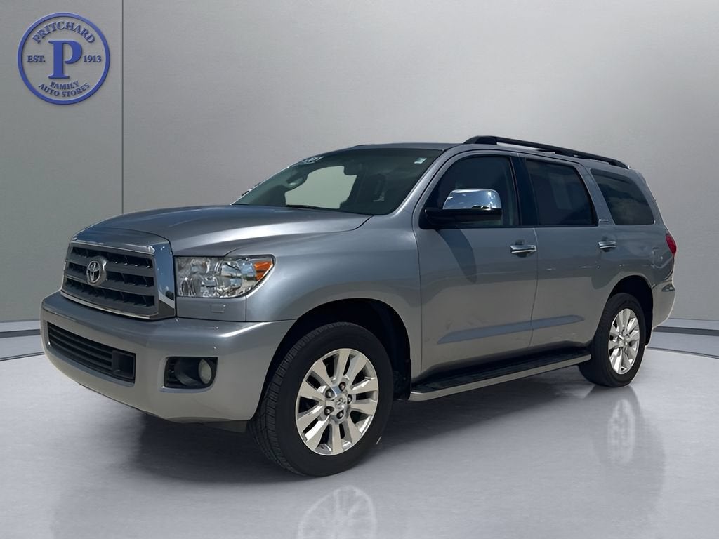 2011 Toyota Sequoia — rear three-quarter view